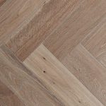 Herringbone Oak Parquet Flooring - Grey 15/4 mm