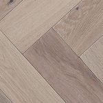 Herringbone Oak Parquet Flooring - Grey 15/4mm
